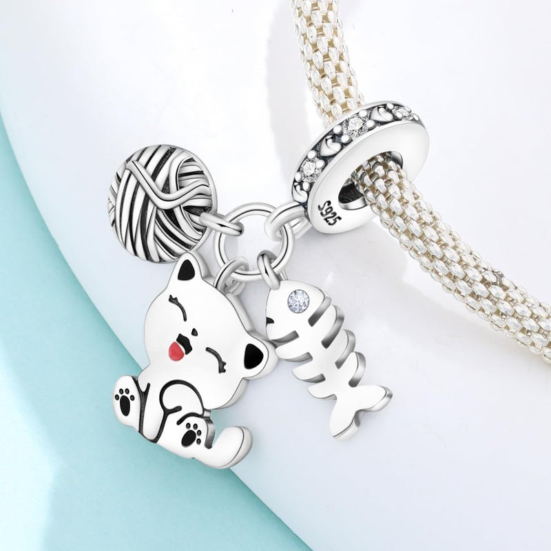 CYCUFF Store 925 Sterling Silver Charms Suitable for Charm Necklaces, Bracelet Pendants Beads Jewellery Gift for Women Family Friends - Image 3